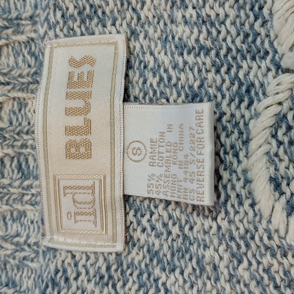 ID Blues Womens Cardigan Sz S Sweater Grannycore  Eclectic Grandpa Lighthouse - Picture 4 of 11